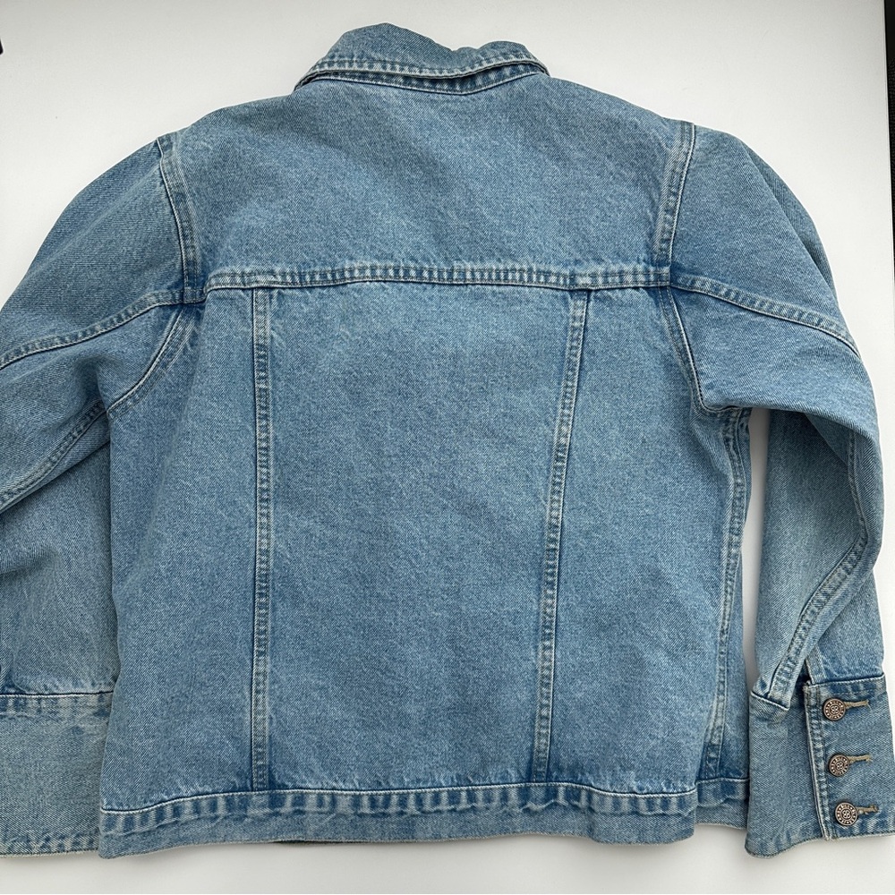 Bill Blass Blue Jean Jacket Classic Denim Style - Picture 3 of 3